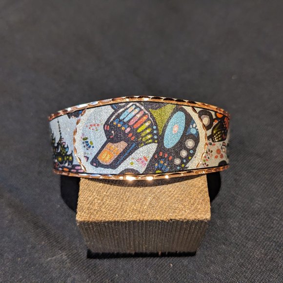 Stunning Native Indigenous Canada Copper Bracelet Bangle Spirit Bear - Picture 2 of 8